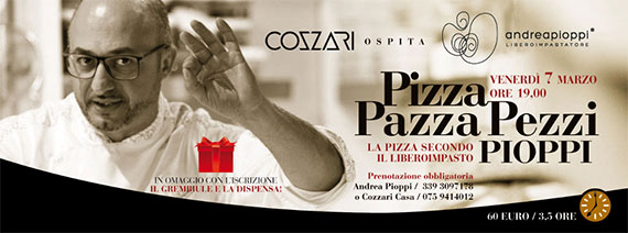Corso di Cucina Pizza Pazza Pezzi Pioppi, la pizza secondo il libero impasto. La pizza non avrà più segreti.