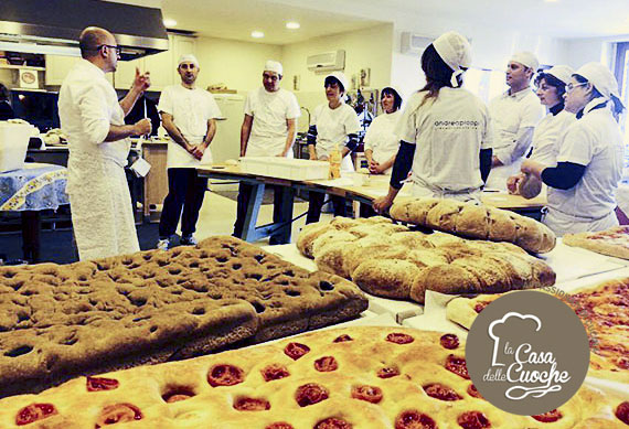 Corso di panetteria secondo il libero impasto di Andrea Pioppi alla scuola di cucina di Laura Colaiacovo